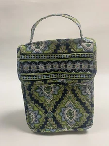 Vera Bradley Green Black Paisley Floral Carry Lunch Bag Tote - Picture 1 of 12