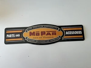 Mopar Parts & Accessories Tin Sign - Chrysler - Dodge - Hemi - Plymouth - Retro - Picture 1 of 7