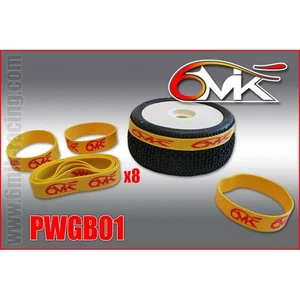 Optima Gummibänder (8 Stück) zum Kleben Reifen 1:8 Buggy - PWGB01 - Bild 1 von 1