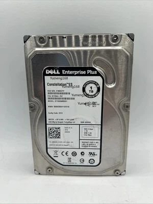 DELL 740YX ST1000NM0001 Constellation 1TB 7.2K RPM 3.5" SAS Hard Drive w/ Tray - Image 1 of 3