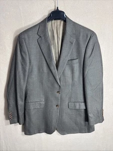 Ralph by Ralph Lauren Sport Coat 42L Brown Black Houndstooth Wool Silk 2 Button - Picture 1 of 14