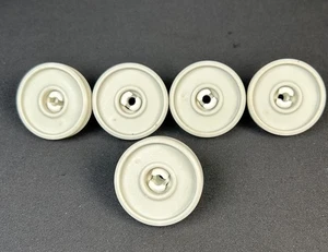 Genuine W10199701 Whirlpool Dishwasher Plastic Roller Wheels Lot Of 5 - Picture 1 of 4