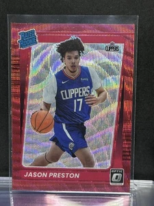 Donruss Optic #160 2021-22 Jason Preston Red Wave Los Angeles Clippers novato - Imagen 1 de 2