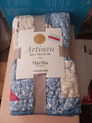 Colcha artesanal Martha Stewart colección farsa estándar Foto 1 de 4