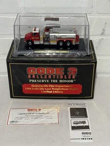 1/64 Code 3 Collectables Jacksonville Freightliner Tanker #28 Diecast - Picture 1 of 14