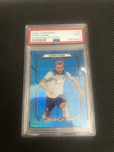 Harry Kane England /12 - Obsidian 22/23 Electric Etch Neon Blue Flood PSA 9 - Bild 1 von 1