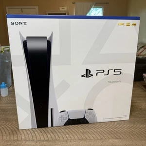 PS5 Box EMPTY BOX PS5 PlayStation 5 Console BOX ONLY! Disc Edition Plus Manuals! - Picture 1 of 9