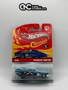 2009 Hot Wheels Classics Series 5 #17/30 Blue '59 Cadillac Funny Car Goodyear - Picture 1 of 2