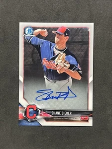 2018 Bowman Chrome #BCPA-SB SHANE BIEBER Rookie RC AUTO Blue Jays - Foto 1 di 3