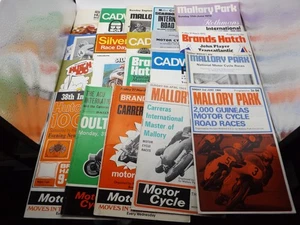 JOB LOT COLLECTION OF 20 MOTORCYCLE RACING PROGRAMMES 1968 to 1973 MIXED TRACKS - Picture 1 of 11