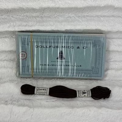 12 Pack Dollfus Mieg & C DMC #4 Cotton Embroidery Thread  2938 Brown Art 89 - Image 1 of 4