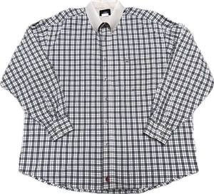 Camicia uomo PBR Rodeo Western taglia 2XL Bull Riding a quadri con bottoni manica lunga - Foto 1 di 10