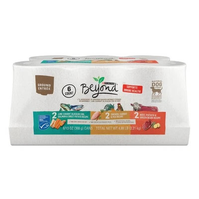 Purina Beyond Grain Free Wet Dog Food Variety Pack - Chicken Beef Cod 13 oz - Image 1 of 4
