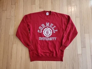 Vintage Cornell University Sweatshirt mit Rundhalsausschnitt Herren XL rot NCAA Pullover Jerzees USA - Bild 1 von 14