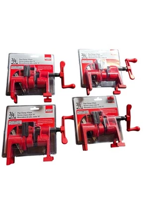 Bessey BPC-H34 3/4-Inch H Style Pipe Clamp Set Of 4 new in box - image 1 of 4
