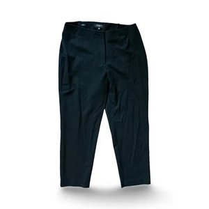 Talbots Women's Black Crepe Dress Pants Size 14 High Rise Straight - Picture 1 of 8