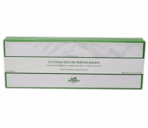HERMES LA COLLECTION DES PARFUMS-JARDINS PERFUMED SOAPS 3x100 G/3x3.5 OZ. NIB - Picture 1 of 2