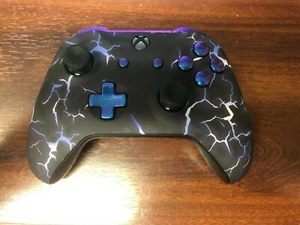 Xbox One Soft Touch Custom Storm Pattern Controller - Picture 1 of 5