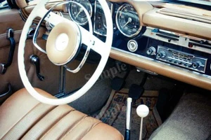 Póster fotográfico impreso decoración de pared interior de coche retro Mercedes-Benz vintage - Imagen 1 de 1