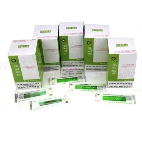 zhongyantaihe Acupuncture Spring Needles 500 w/ Guide Tube Massage Cupping Treat