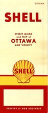 1958 Shell Road Map: Ottawa NOS