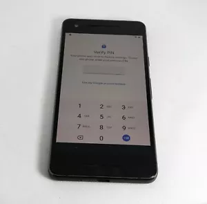 Original Google Pixel 2 Black Sim Unlocked PIN Locked Smartphone Screen Burn - Picture 1 of 9