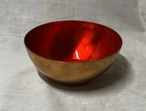 Cu-Pal X Kupferschale mit glänzend roter Innenseite ~ 4 9/16" Durchmesser - Bild 1 von 11