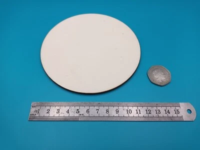 12.5 to 19.5cm CIRCLES PLY 4mm Thick Craft COASTER Wood DIY Disc Plaque - Image 1 of 4