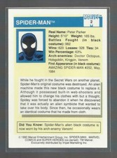 1990 IMPEL MARVEL UNIVERSE #2 SPIDERMAN - PROFESSOR X ERROR RARE ONE OF A KIND