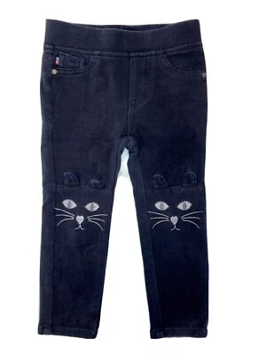 Vigoss Niño Niña 2t Negro Gato Elastizado Jegging Pantalón Orejas The Jagger Ajustado $34 Foto 1 de 4