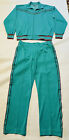 Vintage 80s PACER SPORTSWEAR Track Warm-Up Suit Jacket Pants Mens Size 1xL Tall