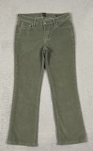 JAG Women's Low Rise Boot Leg Corduroy Green Pants Size 10 - Picture 1 of 17