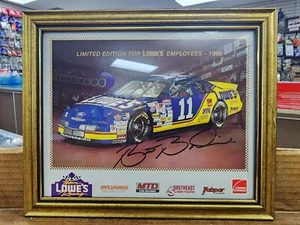 Brett Bodine Autographed 1995 Limited Edition Lowe's Employees Poster #11 NASCAR - Picture 1 of 4