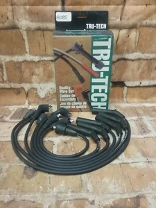 6085 Tru-Tech Quality Spark Plug Wire Set 7mm Black  - Picture 1 of 1