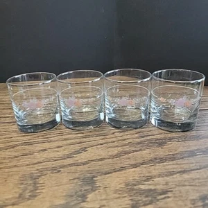 Pfaltzgraff Trousseau Roses Set Of 4 Old fashioned 8 Oz Glasses - Picture 1 of 11