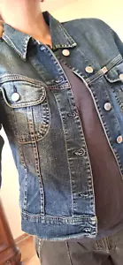 Miss Sixty "ROSS" Vintage Jeans Jacke blau M L - Bild 1 von 5