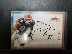 Tarjeta autografiada Fleer Autographics Darrin Chiaverini Cleveland Browns 2000 - Imagen 1 de 2