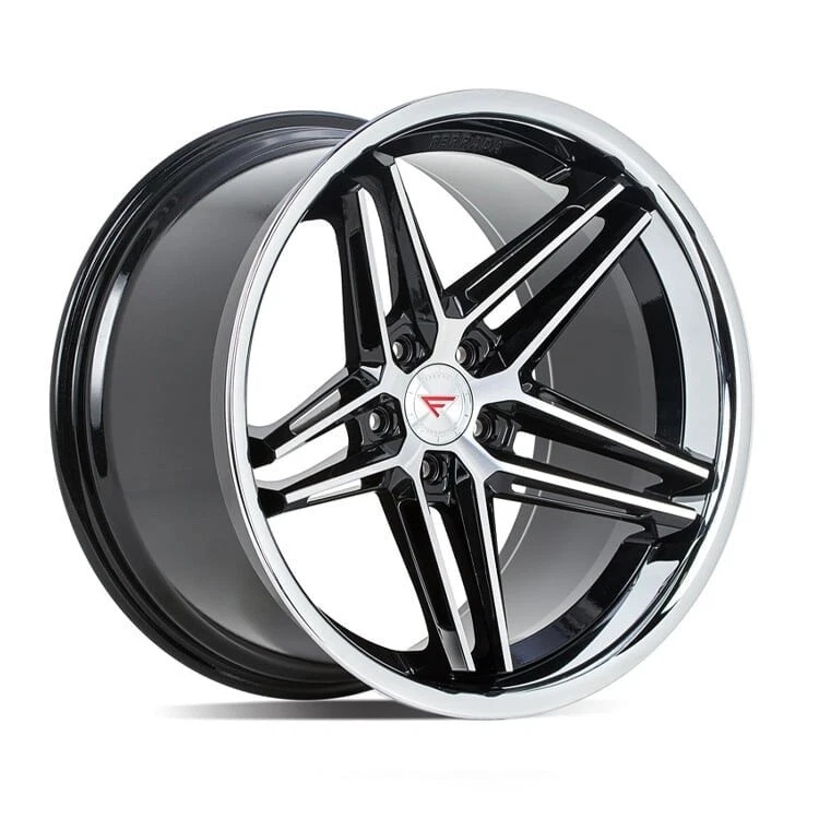 RUEDAS NEGRAS MECANIZADAS FERRADA CM1 20” PARA KIA HYUNDAI CAMRY ACUERDO TLX 20X9 Foto 1 de 3