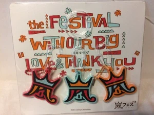 3 Nuovi Arashi Portachiavi Protezioni Festival 2013 JPop Concerto Tour Memorabilia - Foto 1 di 4