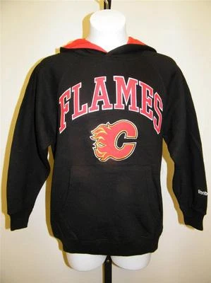 NEW Calgary Flames YOUTH Sizes S-M-L-XL (8-10/12-14/16-18/20) Reebok Hoodie - Image 1 of 4