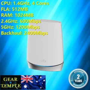 Netgear Orbi RBS750 AX4200 Tri-Band Add-on Satellite Router WIFI 6 - Picture 1 of 1