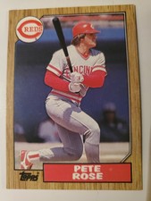 1987 Topps (Error Card) Pete Rose Cincinnati Reds #200. White Circle By Name 
