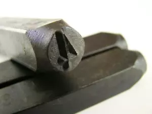 3/8" Zahl "4" Stempel-Locher-Handwerkzeug-Goldbarren-Silber-Anhänger-Metall-Leder - Bild 1 von 2