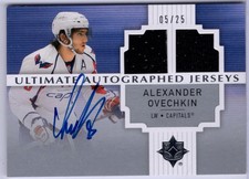 2007-08 Ultimate Collection Auto Jerseys #AJAO Alex Ovechkin SP 05/25 *S254