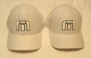 (2) Travis Mathew Front Icon Hat/Cap Size S/M FlexFit Stretch Fitted (Read Body) - Picture 1 of 11