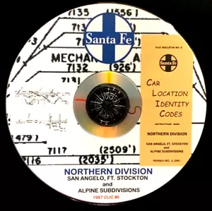 Atchison Topeka & Santa Fe 1987 n. Div San Angelo Ft Stockton +#6 pagine PDF DVD - Foto 1 di 6