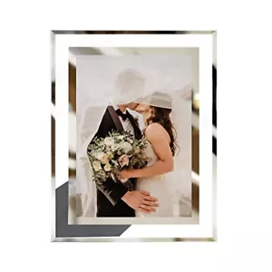 LUCKYLIFE 8x10 Picture Frame Glass for Tabletop Display Vertical or Horizontal, - Picture 1 of 10
