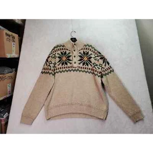 Vintage Polo by Ralph Lauren Sweater Mens XL Multi Fair Isle Linen Silk Blend - Picture 1 of 9