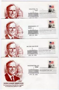 George H.W. 1985 Juego de cubierta inaugural Bush Vice President - Imagen 1 de 1