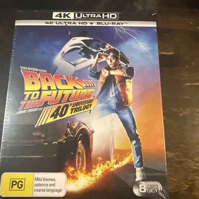 BRAND NEW Back To The Future-40th Anniversary Trilogy (4K UHD BluRay) New/sealed - image 1 of 3